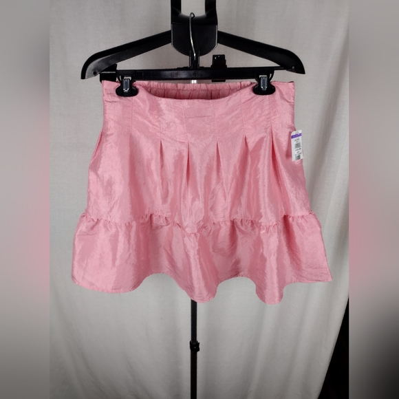 VINCE TAFFETA LANTERN PINK MINI SKIRT Size 8 NWT - Picture 3 of 14
